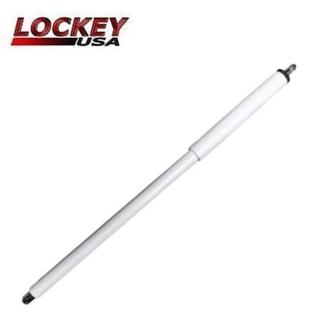 Lockey TB650 Adjustable Hydraulic Gate Closer for gates 150-250 lbs., White LK-TB650-W